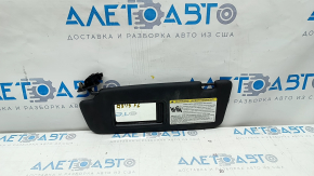 Left visor Audi Q3 8U 15-18 black, without hook