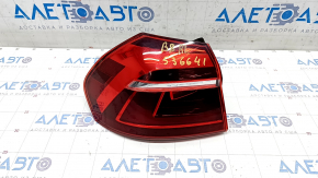 Light outer wing left VW Passat b8 16-19 USA halogen dark, scratches