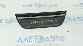Outer rear left threshold trim Audi Q3 8U 15-18 black, broken guide, scratches, filed