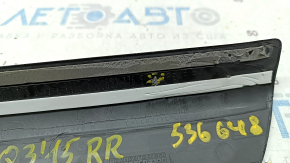 Door sill trim outer rear right Audi Q3 8U 15-18 black, broken guide, scratches