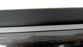 Door trim card rear right VW Passat b8 16-19 USA black with black insert leather, armrest leather, with dark gray overlay under the tree, break of fastening, butts