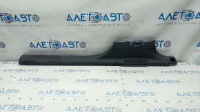 Door sill trim, front, right, inner, Audi Q3 8U 15-18, black, scratches, broken plug