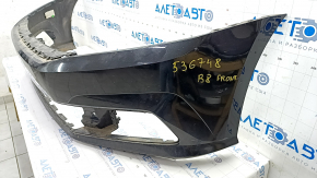 Bare front bumper VW Passat b8 16-19 USA black LC9X, dented, scratches, broken mount