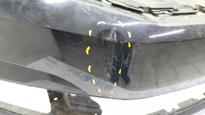 Bare front bumper VW Passat b8 16-19 USA black LC9X, dented, scratches, broken mount