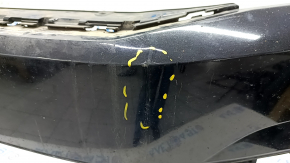 Bare front bumper VW Passat b8 16-19 USA black LC9X, dented, scratches, broken mount