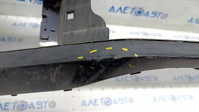 Bare front bumper VW Passat b8 16-19 USA black LC9X, dented, scratches, broken mount