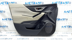 Door trim card front left Subaru Forester 19- SK black with gray insert, for cleaning, leather stud