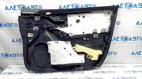 Door trim card front left Subaru Forester 19- SK black with gray insert, for cleaning, leather stud