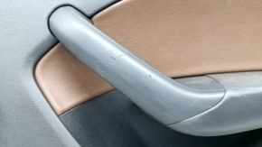 Door trim card rear right Audi Q3 8U 15-18 black with brown leather, scratches, broken fastener
