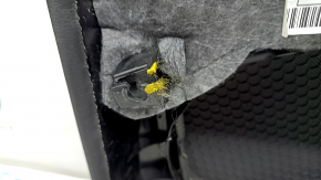 Door trim card front left Audi Q3 8U 15-18 black with brown leather, cracked crepe, bumps, abrasions, peeling coating on the handle