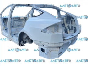 Quarter wing rear left Tesla Model X 16-21 white on body, dents