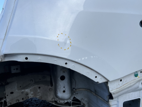 Quarter wing rear left Tesla Model X 16-21 white on body, dents