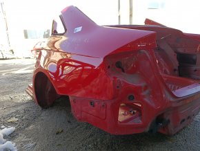Quarter wing rear left Audi A4 B8 08-16 sedan, on the body, red, pokes