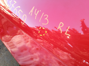 Quarter wing rear left Audi A4 B8 08-16 sedan, on the body, red, pokes