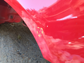 Quarter wing rear left Audi A4 B8 08-16 sedan, on the body, red, pokes