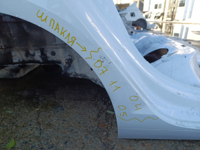 Quarter wing rear right Audi A4 B9 17- on the body, white, made