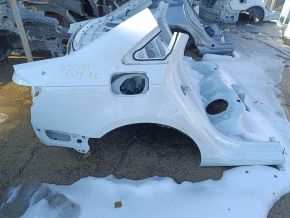 Quarter wing rear right Audi A4 B9 17- on the body, white, made