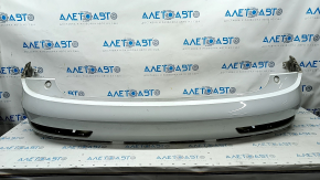 Bare rear bumper upper part Audi Q3 8U 15 without parking sensors, white, broken fastener