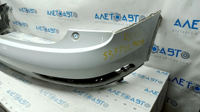 Bare rear bumper upper part Audi Q3 8U 15 without parking sensors, white, broken fastener