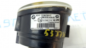 Fog light right PTF BMW X3 F25 11-17 broken mount, sand