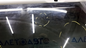 Bare tailgate with glass Audi Q3 8U 15-18 white LS9R, with trapezoid and leash, scratches on glass