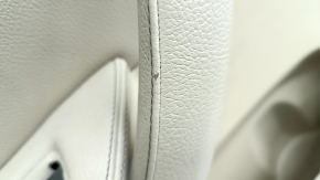 Door trim card rear left BMW X3 F25 11-17 beige leather, wood insert, scratches