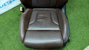 Driver's seat Audi Q3 8U 15-18 with airbag, electric, heated, leather brown, Sport, cracks in leather