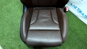 Passenger seat Audi Q3 8U 15-18 with airbag, electric, heated, leather brown, Sport, cracks in leather