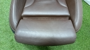Passenger seat Audi Q3 8U 15-18 with airbag, electric, heated, leather brown, Sport, cracks in leather