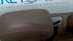 Rear row of seats 2nd row Audi Q3 8U 15-18 brown leather, tear on the right headrest