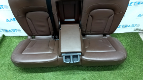 Rear row of seats 2nd row Audi Q3 8U 15-18 brown leather, tear on the right headrest
