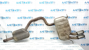 Muffler rear part with barrel Audi Q3 8U 15-18 AWD rusty