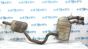 Muffler rear part with barrel Audi Q3 8U 15-18 AWD rusty