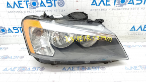 Headlight front right bare BMW X3 F25 11-14 dorest halogen, sand