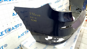 Rear bumper bare BMW X3 F25 11-14 pre-rest, blue A76M, scratches, dented, broken