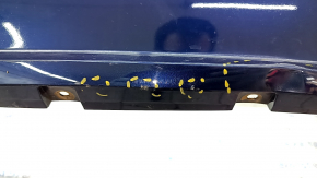 Rear bumper bare BMW X3 F25 11-14 pre-rest, blue A76M, scratches, dented, broken