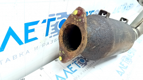 Exhaust line middle part with catalytic converter Nissan Rogue 14-20 stud defect, bolts broken
