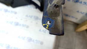 Bare front bumper BMW X3 F25 11-14 pre-rest, blue A76M, dented, broken fasteners, scratches