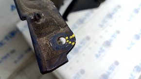 Bare front bumper BMW X3 F25 11-14 pre-rest, blue A76M, dented, broken fasteners, scratches