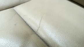 Driver's seat BMW X3 F25 11-17 without AIRBAG, beige leather, electric, heating, memory, cracks in leather, dented, needs cleaning