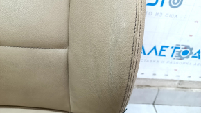Driver's seat BMW X3 F25 11-17 without AIRBAG, beige leather, electric, heating, memory, cracks in leather, dented, needs cleaning