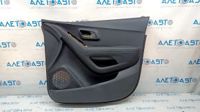 Door trim card front right Chevrolet Trax 17-20 black, scratches, breakage of the fastener
