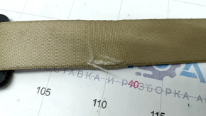 Rear left seat belt BMW X3 F25 11-17 beige, torn