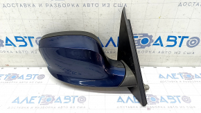 Right side mirror BMW X3 F25 11-14 3 pins, blue A76M, amalgam defect