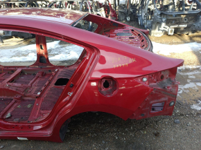 Quarter wing rear left Hyundai Elantra AD 17-20 red, on the body, bump