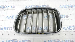 Radiator grill left BMW X3 F25 11-14 prerest nostril, chrome, swollen chrome