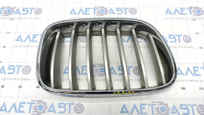 Radiator grill right BMW X3 F25 11-14 dorest nostril, chrome, swollen chrome, poke