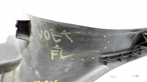 Door sill trim front left Chevrolet Volt 11-15 dark gray, worn, broken fastener