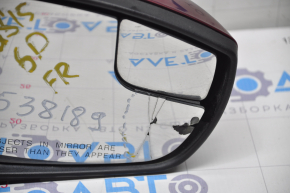Side mirror right Ford Focus mk3 15-18 rest 7 pins, turn signal, red, broken mirror element