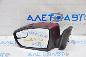 Side mirror left Ford Focus mk3 15-18 rest 5 pins, turn signal, red